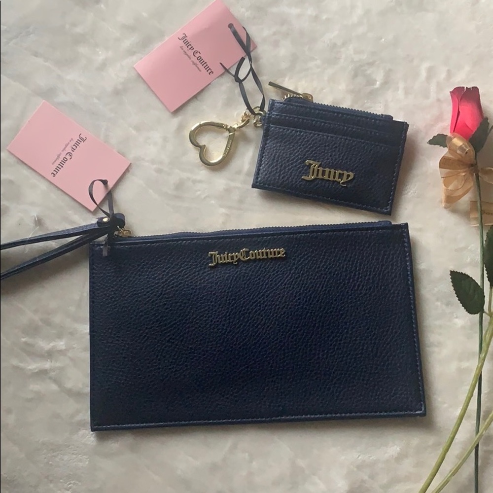 Juicy Couture Wristlet and Matching card case